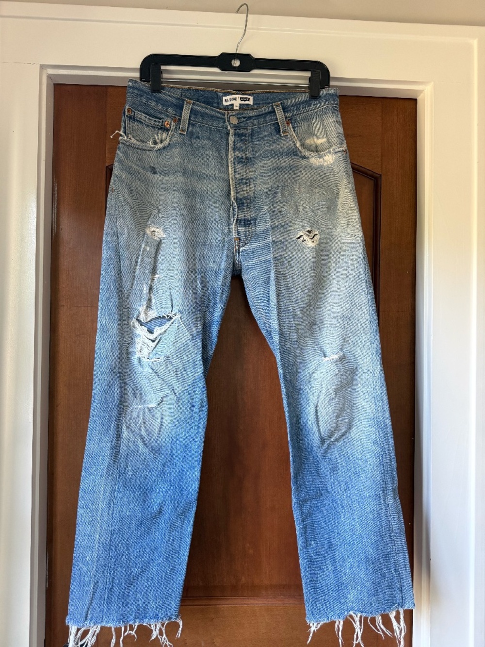 Re/Done Levi’s Denim Jeans RN 146770 Sz 29 Distressed Vintage Relaxed Classic